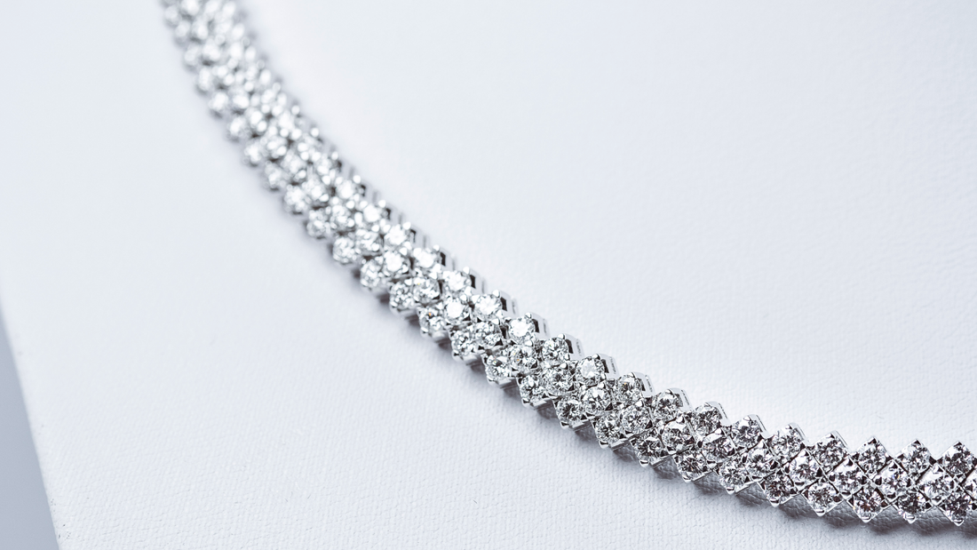 Oliver Heemeyer Ostuni diamond bracelet S made of 18k white gold.