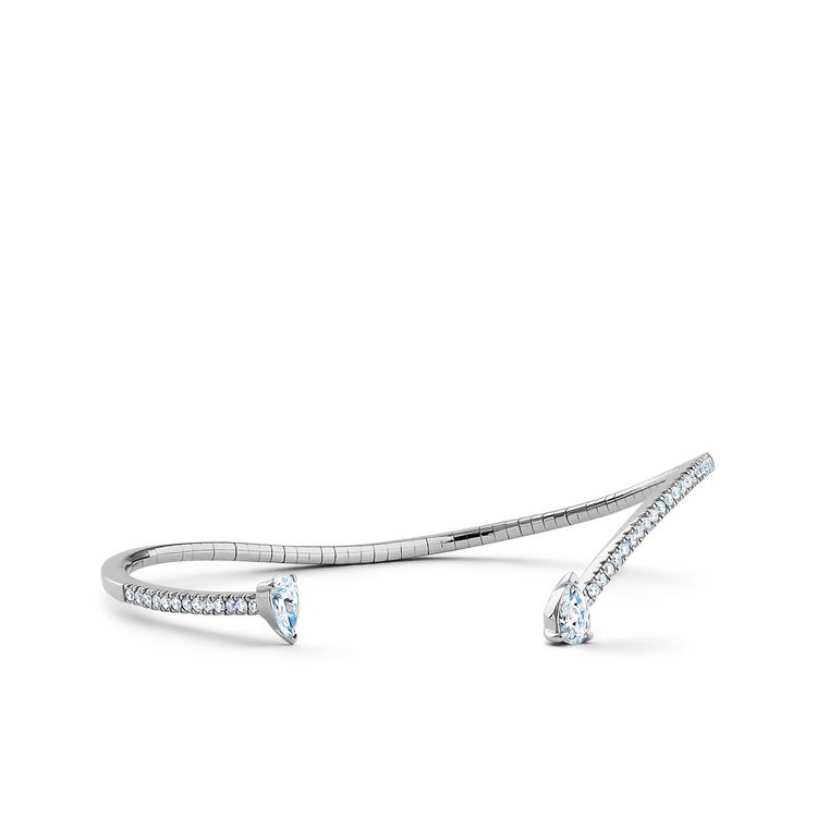 Alice Open Diamond Bangle