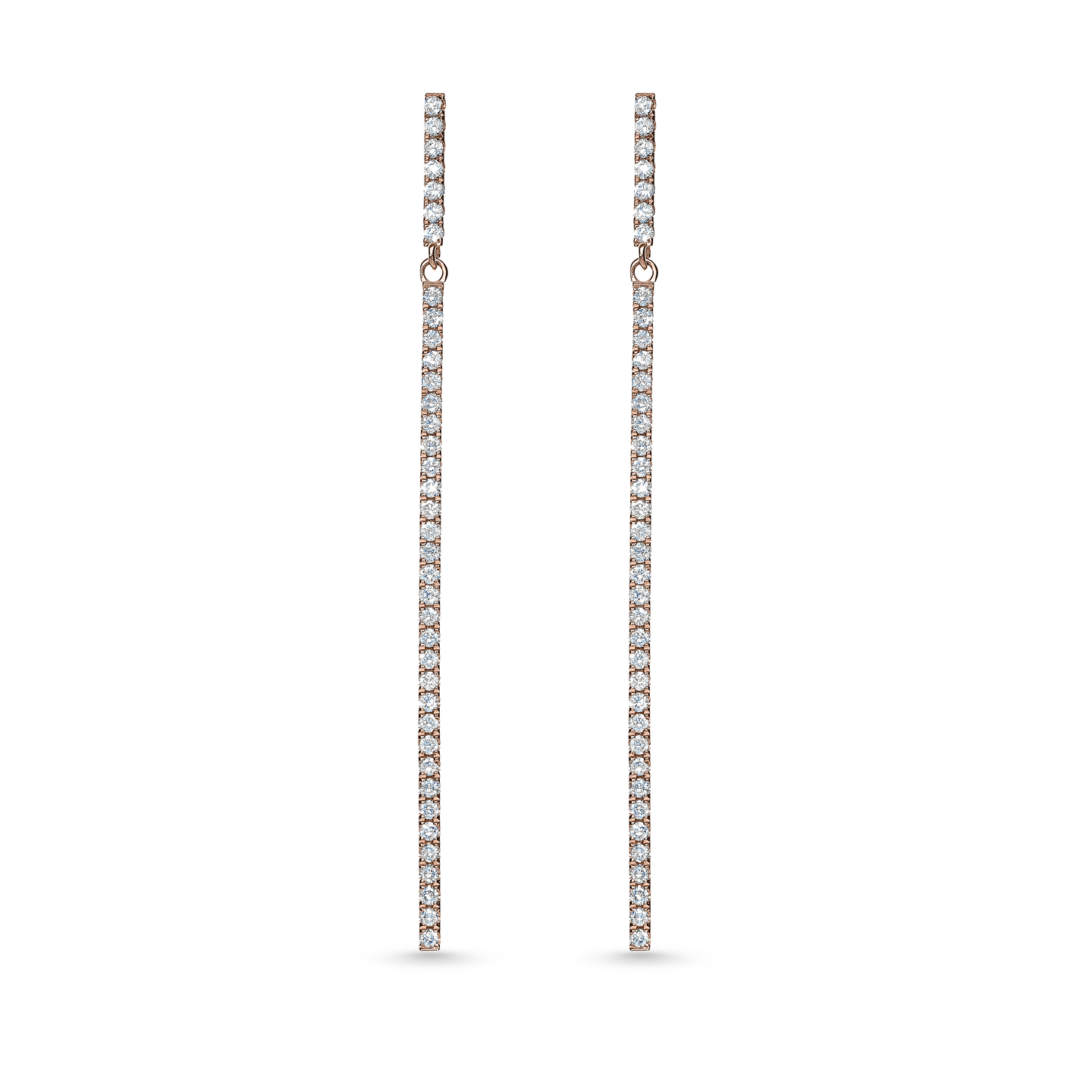 Bar Diamond Earrings Fancy