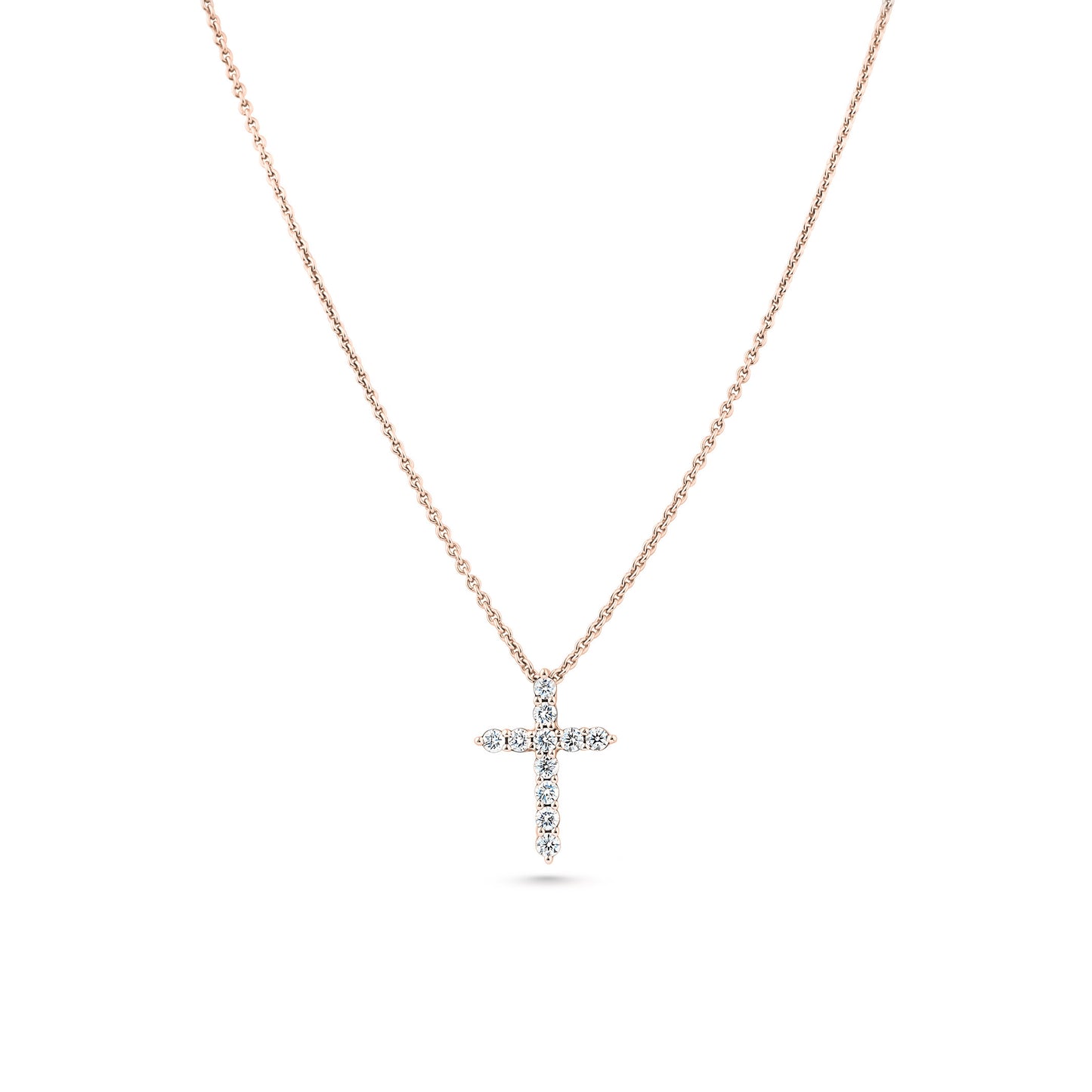 Diamant Kreuz Anhänger Fancy