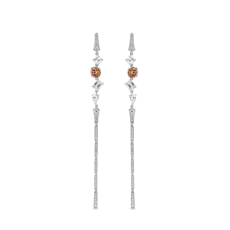 Oliver Heemeyer Adaline Diamond Earrings made of 18k white gold.