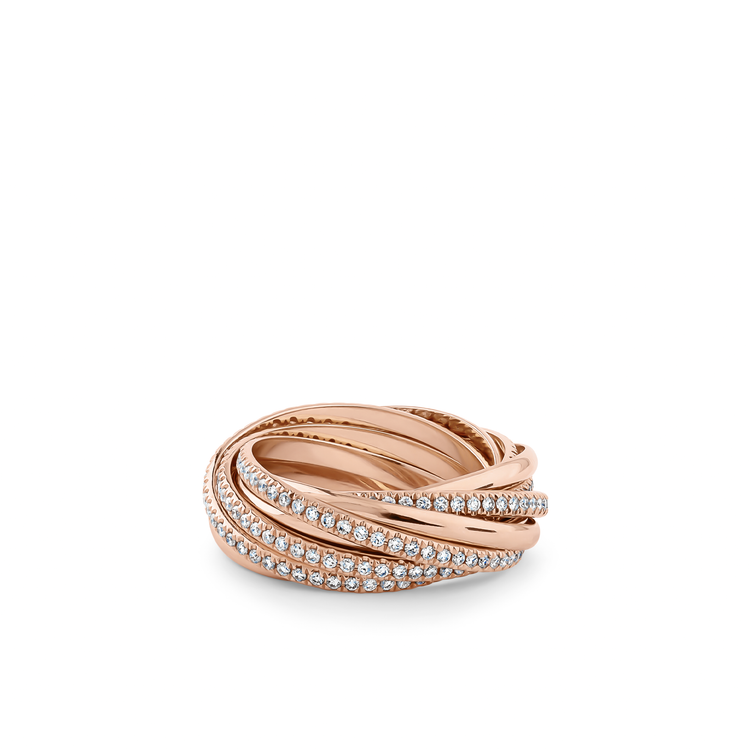 Oliver Heemeyer Ali Baba diamond ring made of 18k rose gold.