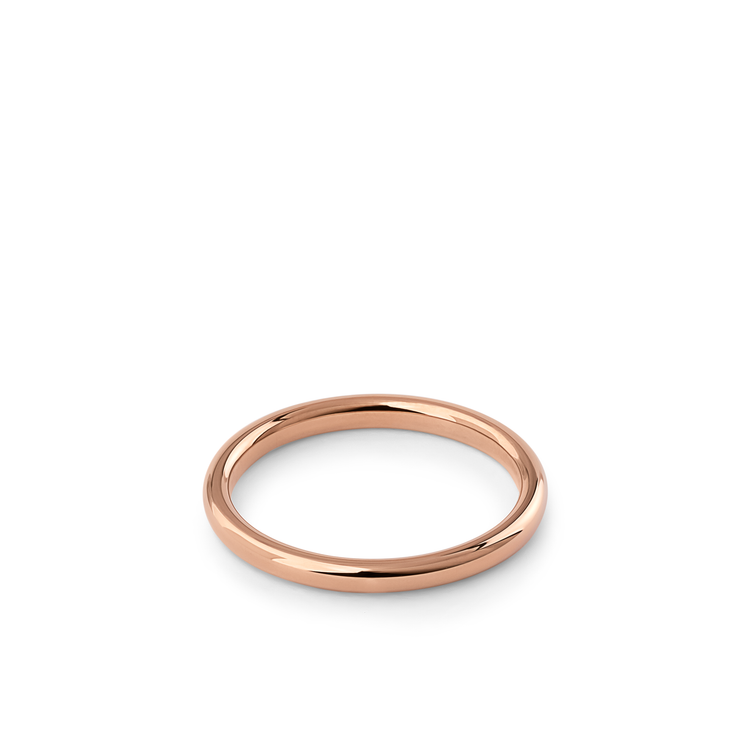 Oliver Heemeyer Bounce wedding band 2,0 mm made of 18k rose gold.