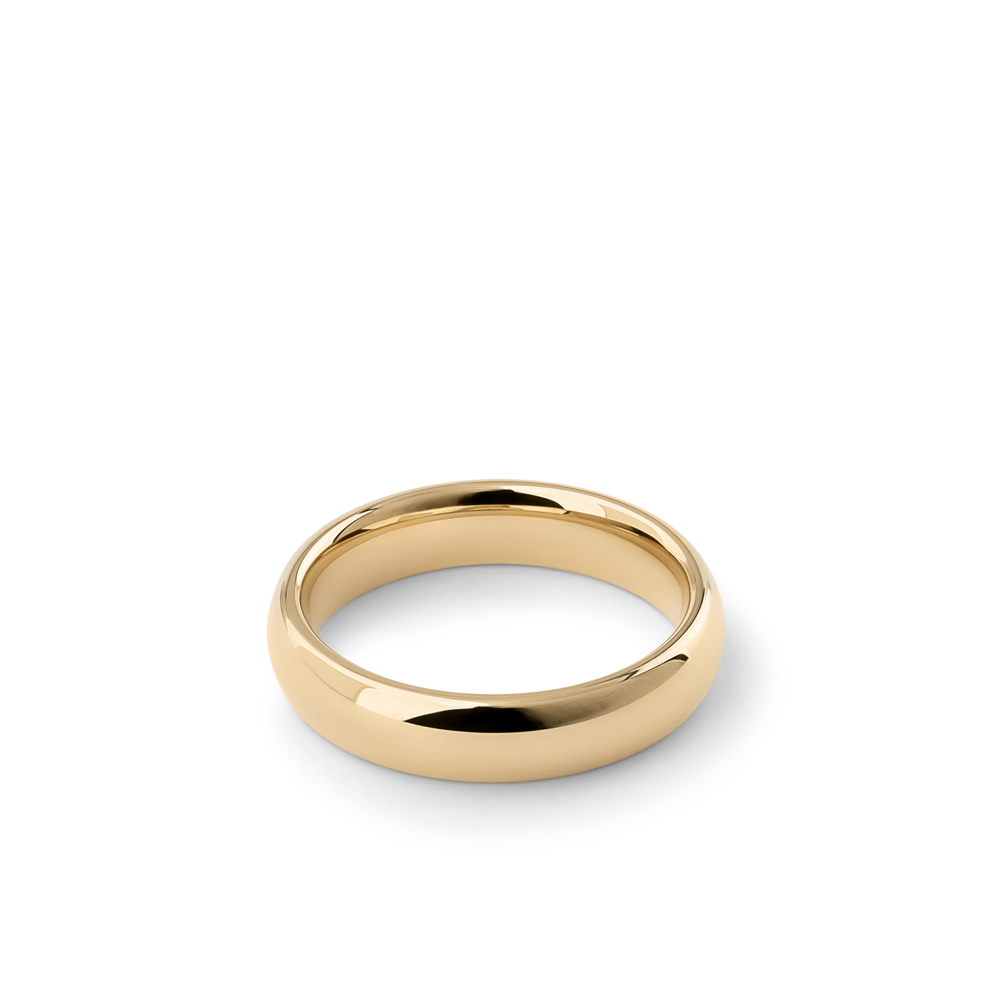 Oliver Heemeyer Bounce wedding band 5,0 mm made of 18k yellow gold.