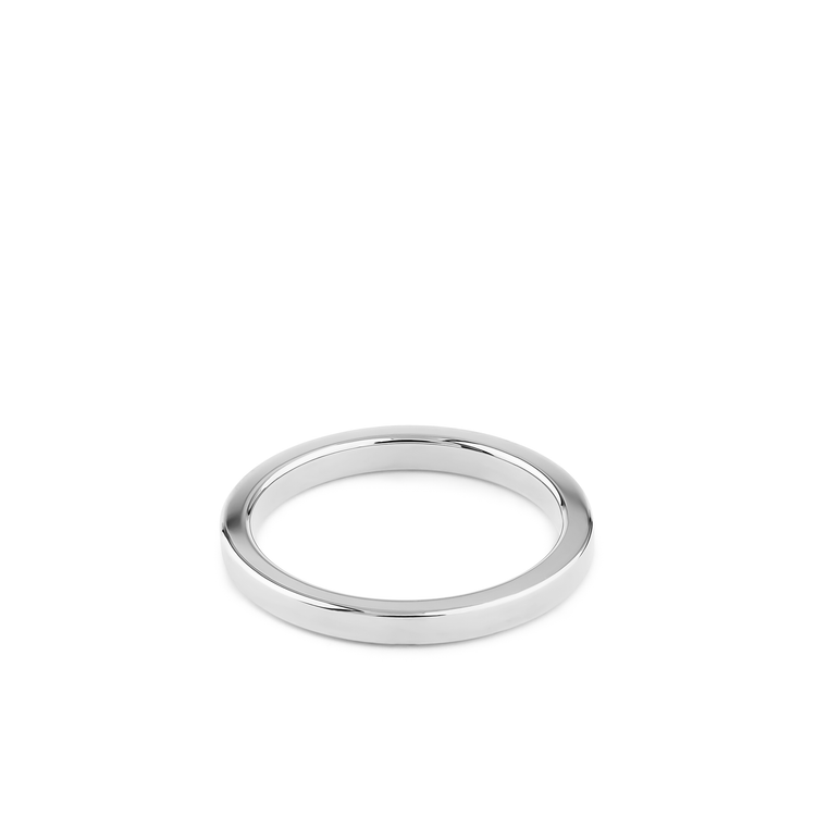 Oliver Heemeyer Sirius Wedding Band 2,5 mm made of 18k white gold.