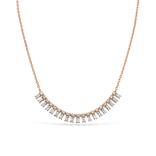 Oliver Heemeyer Emma diamond necklace made of 18k rose gold.