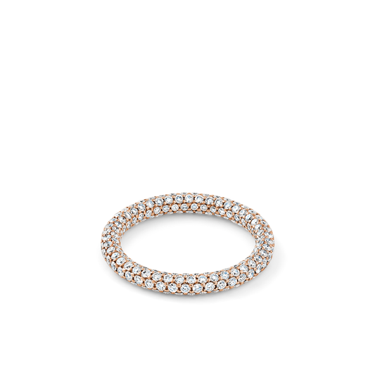 Oliver Heemeyer Gravity diamond ring made of 18k rose gold.