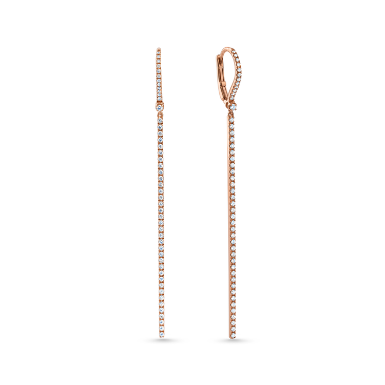 Oliver Heemeyer Helen diamond earrings made of 18k rose gold.