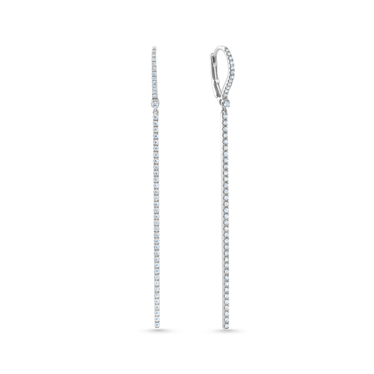 Oliver Heemeyer Helen diamond earrings made of 18k white gold.