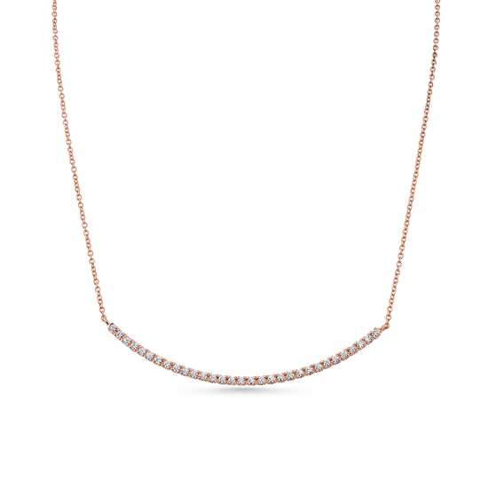 Oliver Heemeyer Holly diamond necklace made of 18k rose gold.