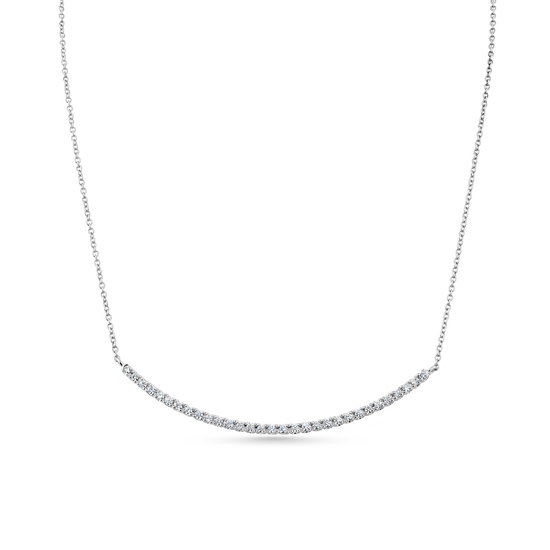 Oliver Heemeyer Holly diamond necklace made of 18k white gold.