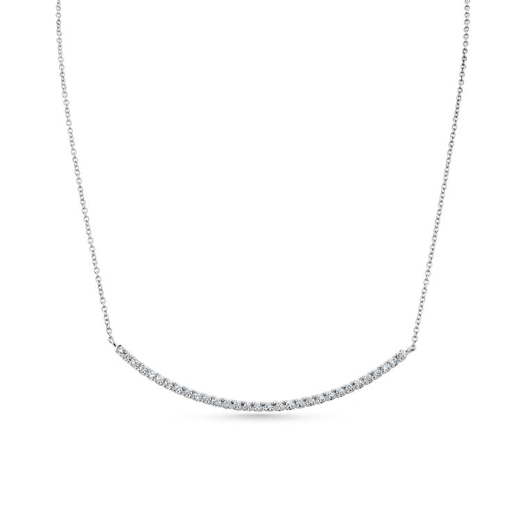 Oliver Heemeyer Holly diamond necklace made of 18k white gold.