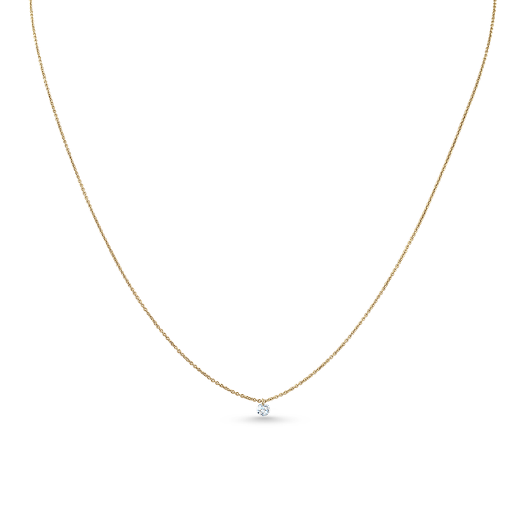 Oliver Heemeyer Mark the Moment diamond pendant 0.10 ct. made of 18k yellow gold.