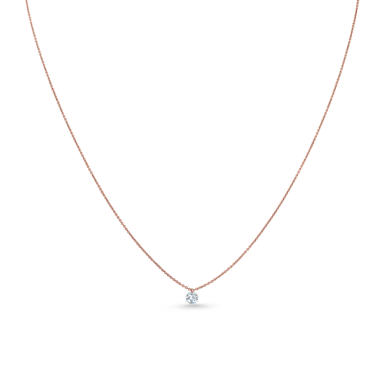 Oliver Heemeyer Mark the Moment diamond pendant 0.20 ct. made of 18k rose gold.