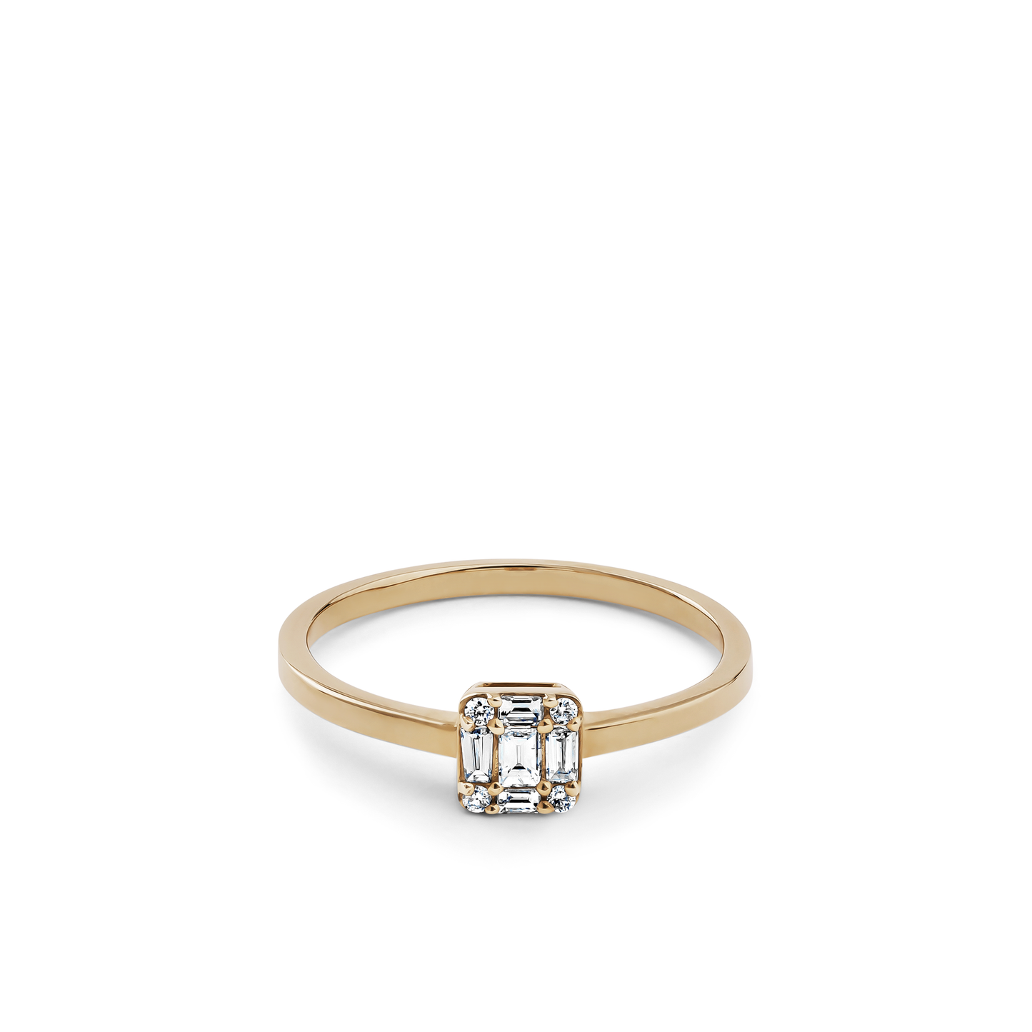 Square Diamond Ring