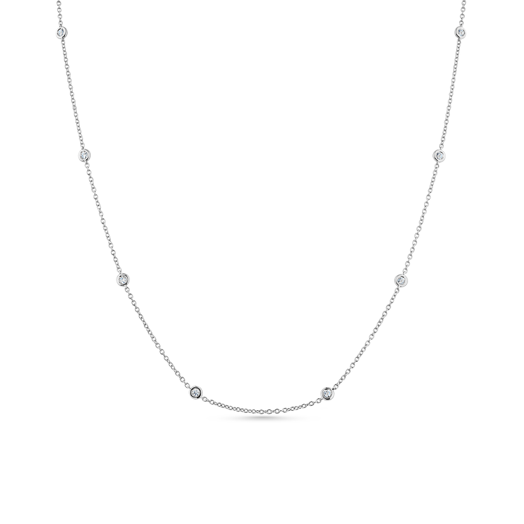 Oliver Heemeyer Starlight diamond necklace 60,0 cm made of 18k white gold.