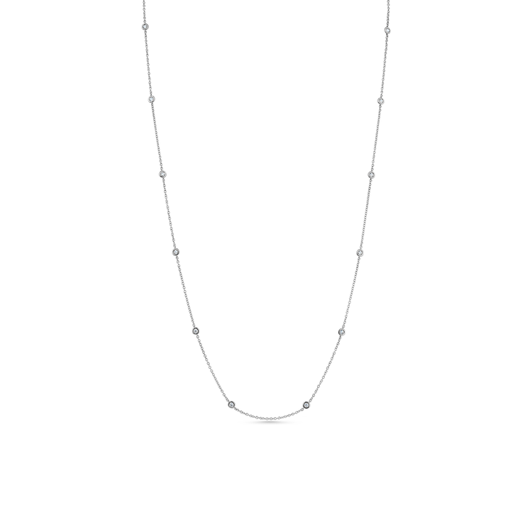 Oliver Heemeyer Starlight diamond necklace 80,0 cm made of 18k white gold.