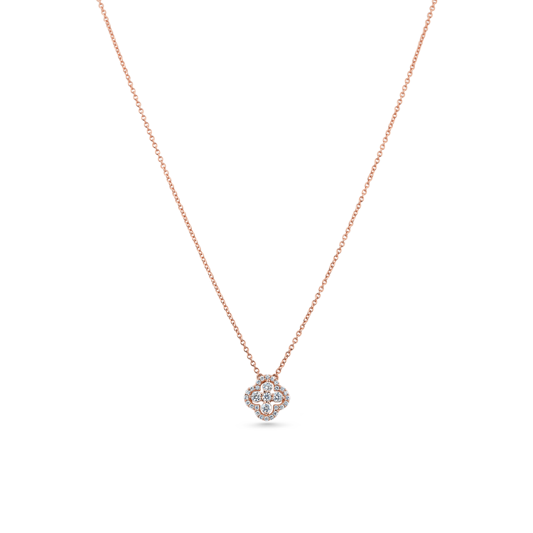 Oliver Heemeyer Zoe diamond necklace made of 18k rose gold.