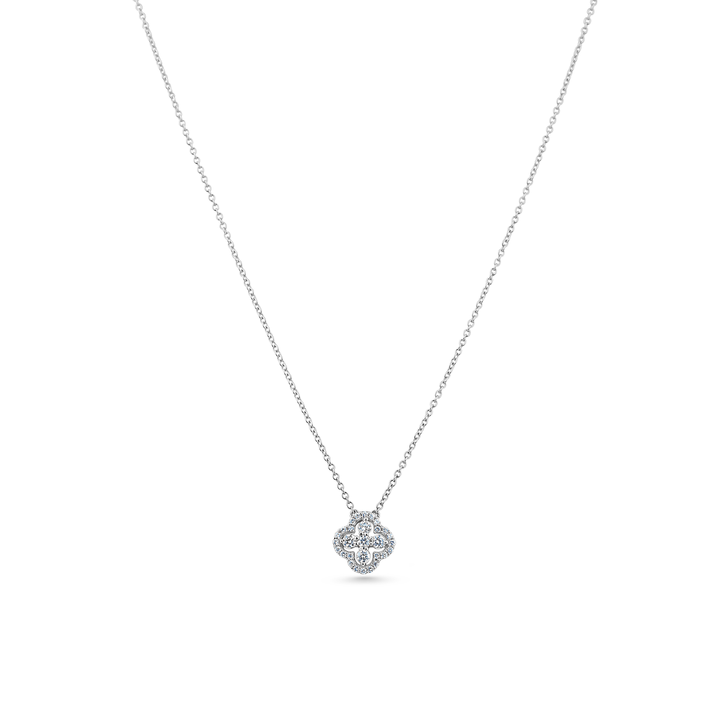 Oliver Heemeyer Zoe diamond necklace made of 18k white gold.