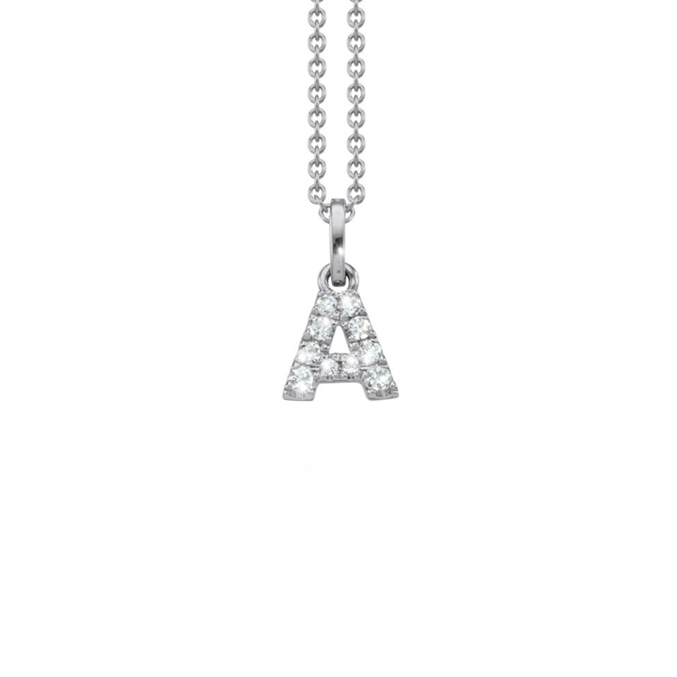 Letter Diamant Halskette