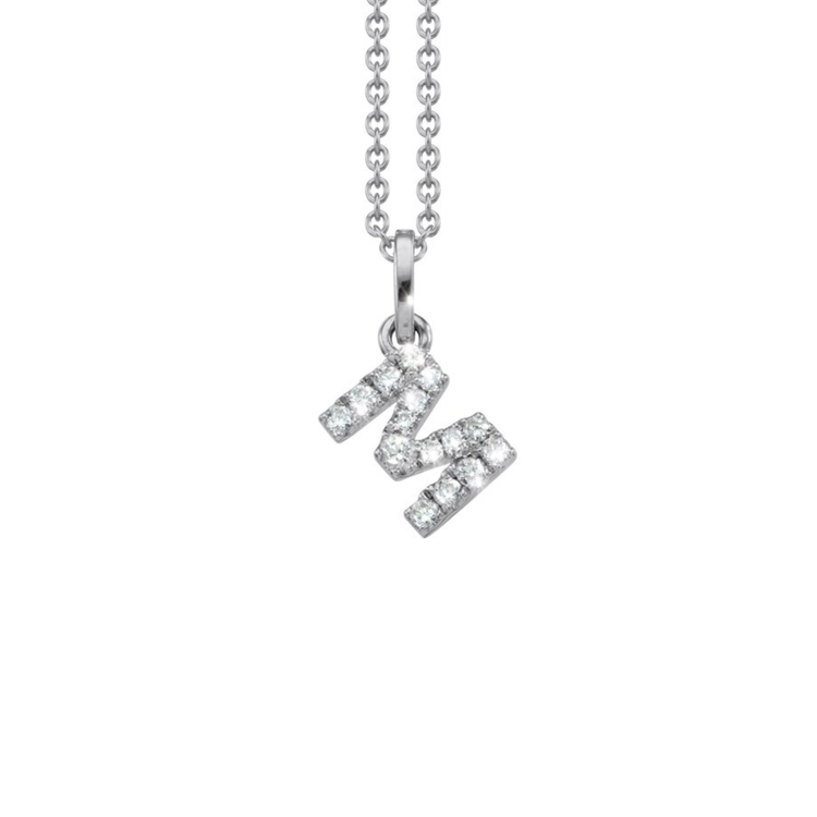 Letter Diamant Halskette