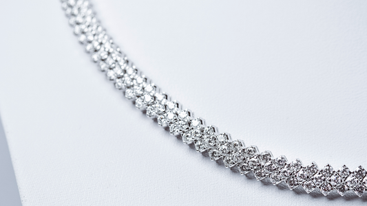 Oliver Heemeyer Ostuni diamond bracelet S made of 18k white gold.