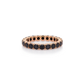 Eternity-Ring Holly mit schwarzem Diamanten