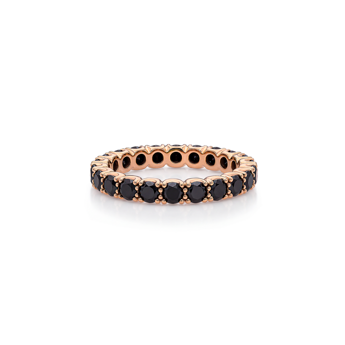 Eternity-Ring Holly mit schwarzem Diamanten