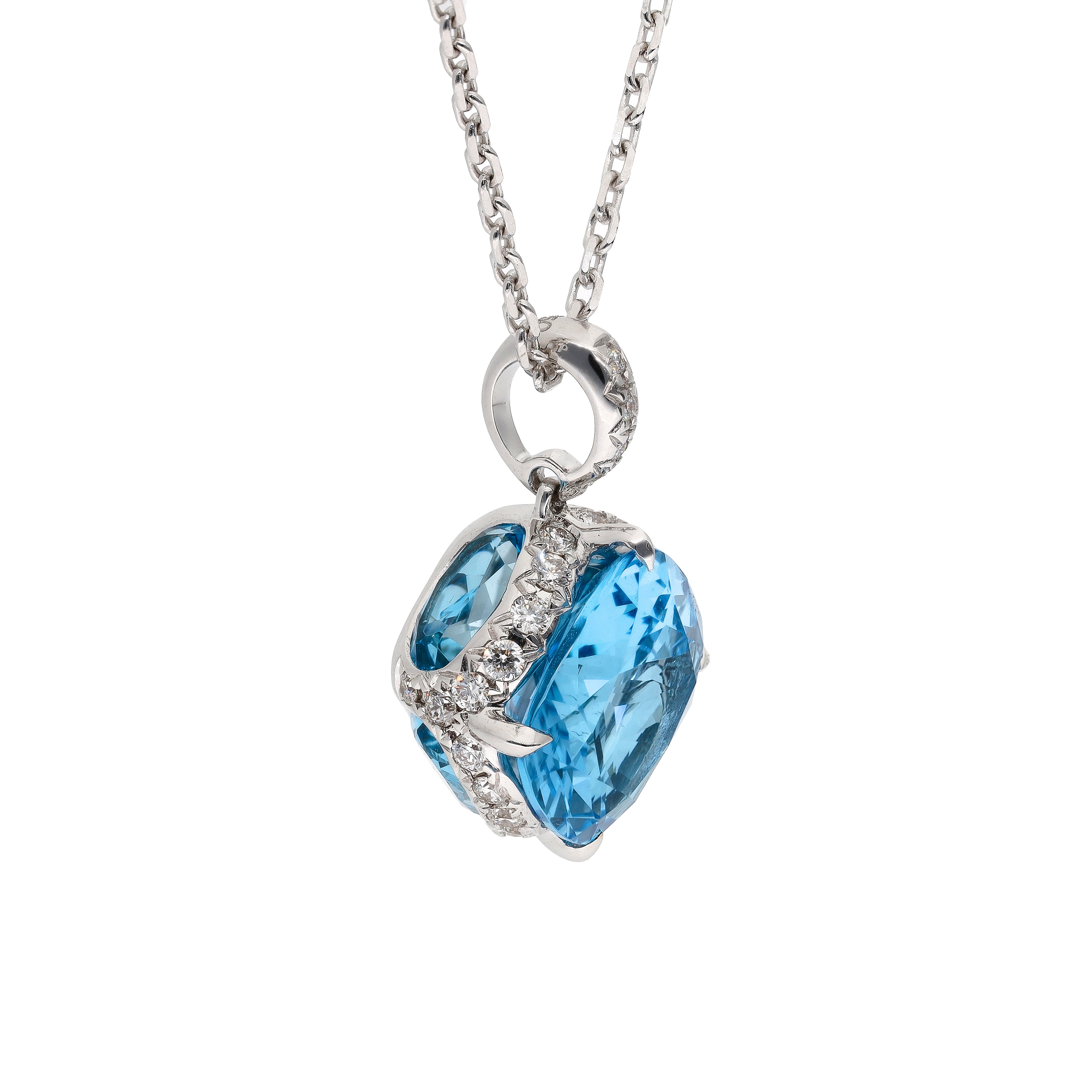 George Swiss Blue Topas Pendant