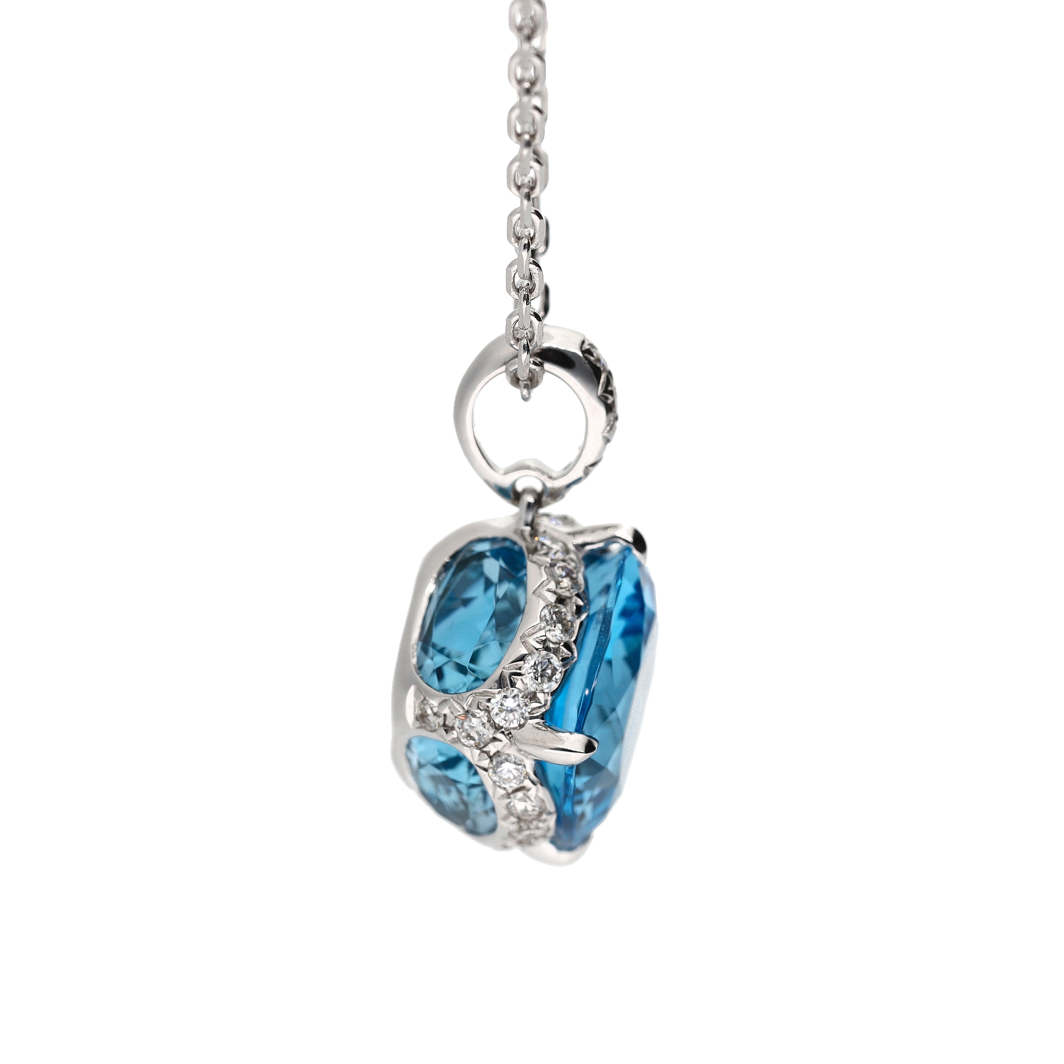 George Swiss Blue Topas Pendant