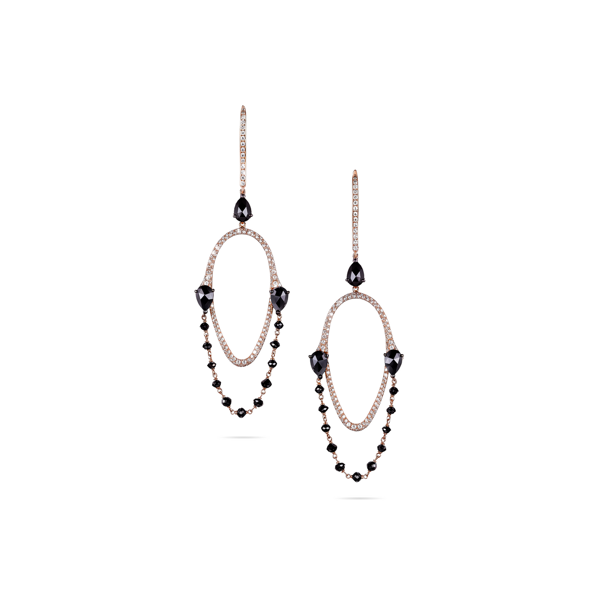 Schwarze Diamant Chandeliers