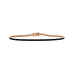 Tennisarmband mit schwarzen Diamanten 2.16 ct