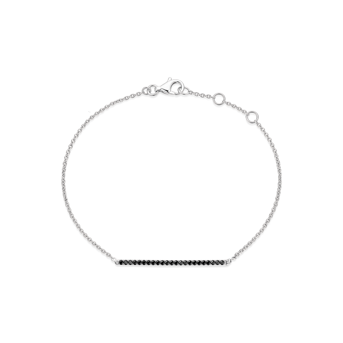 Bridge Black Diamond Bracelet 3cm