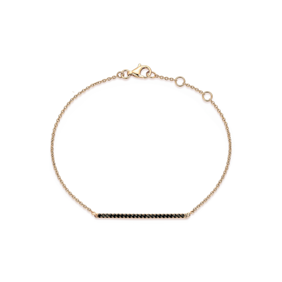 Bridge Black Diamond Bracelet 3cm