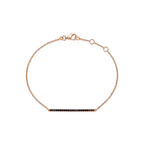Bridge Black Diamond Bracelet 3cm