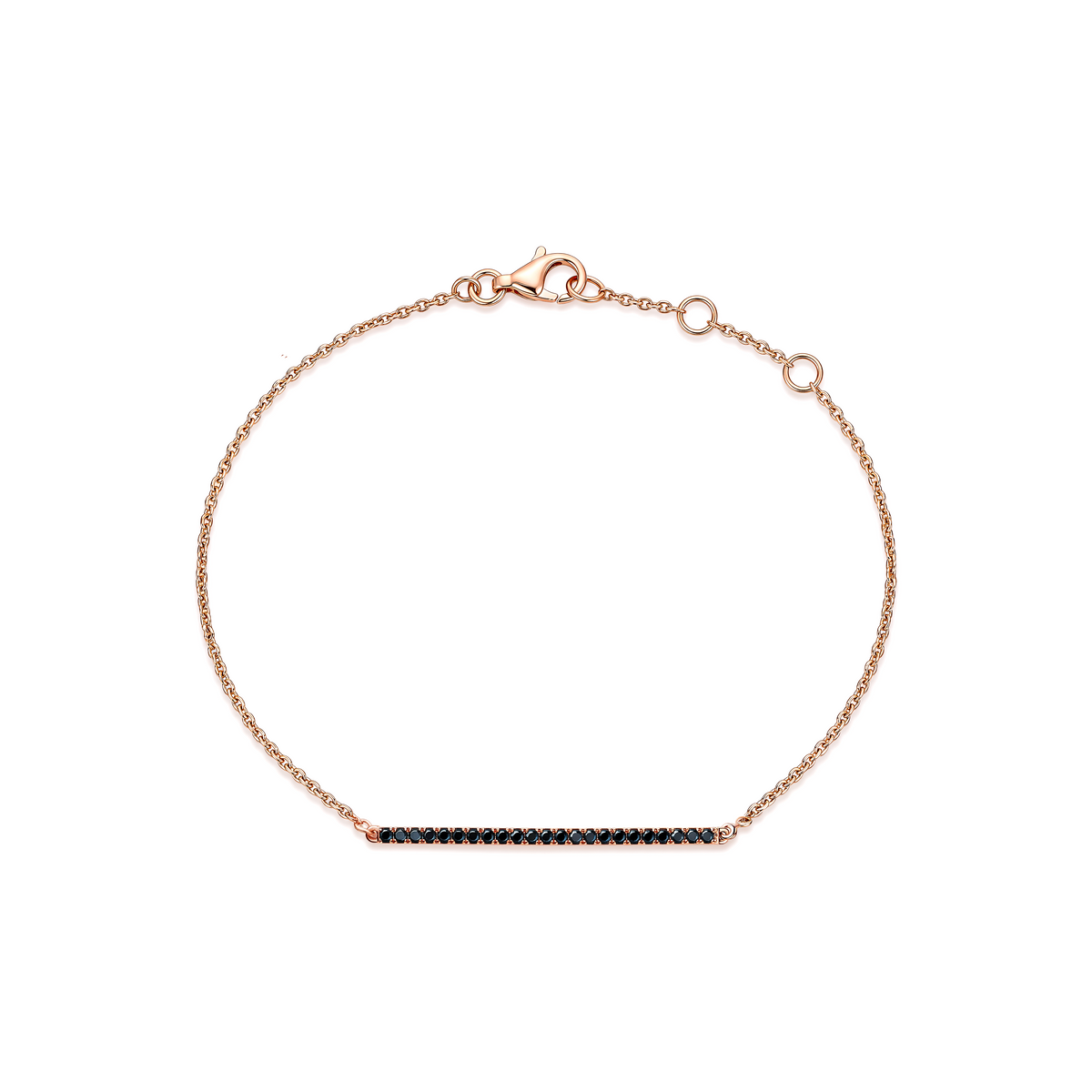 Bridge Black Diamond Bracelet 3cm