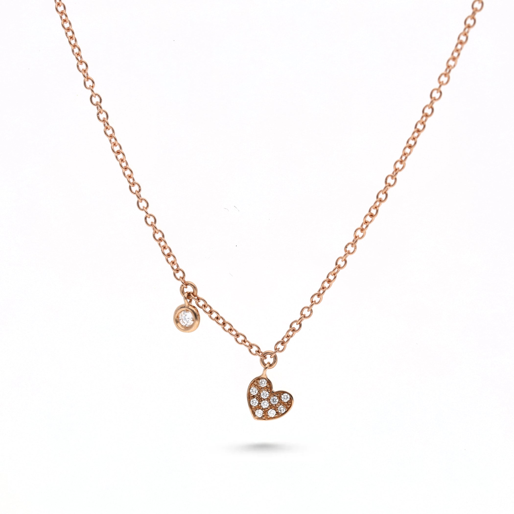 Solitaire Heart Pendant