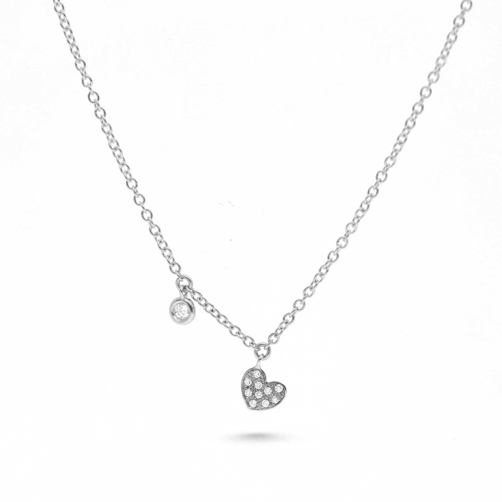 Solitaire Heart Pendant