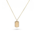 Dog Tag Diamond Pendant