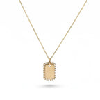 Dog Tag Diamond Pendant