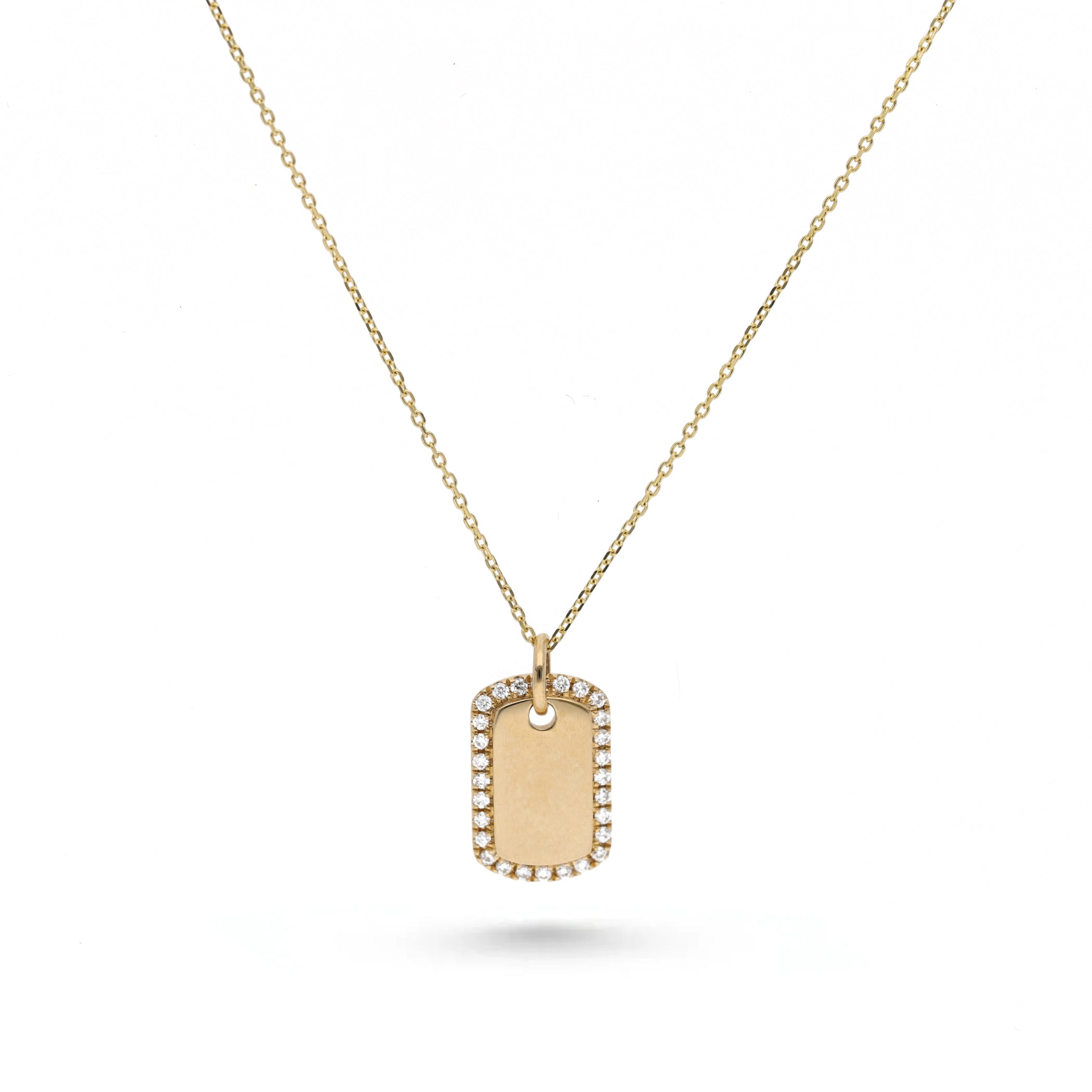 Dog Tag Diamant-Anhänger