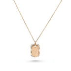 Dog Tag Diamond Pendant