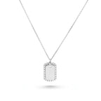 Dog Tag Diamond Pendant