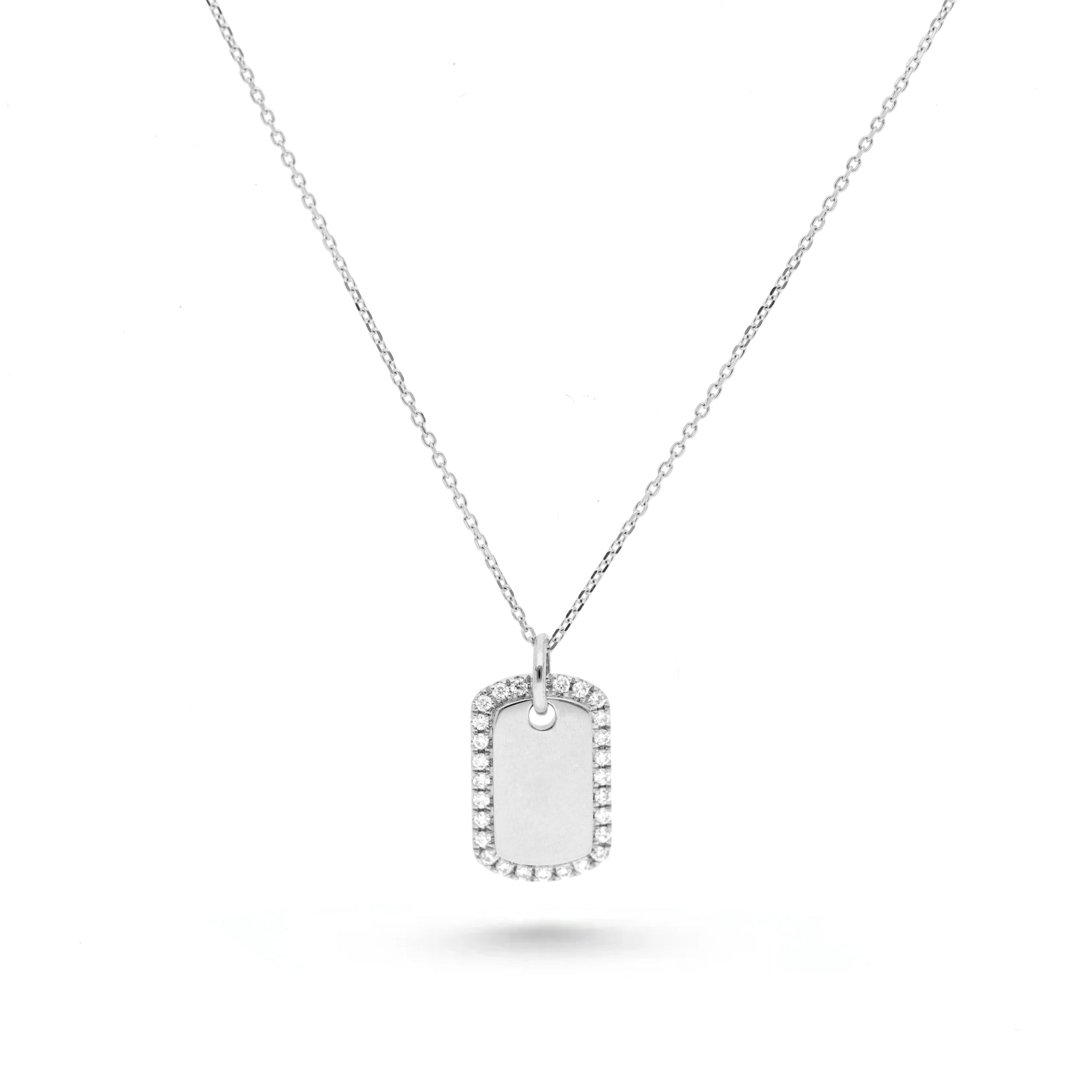Dog Tag Diamant-Anhänger