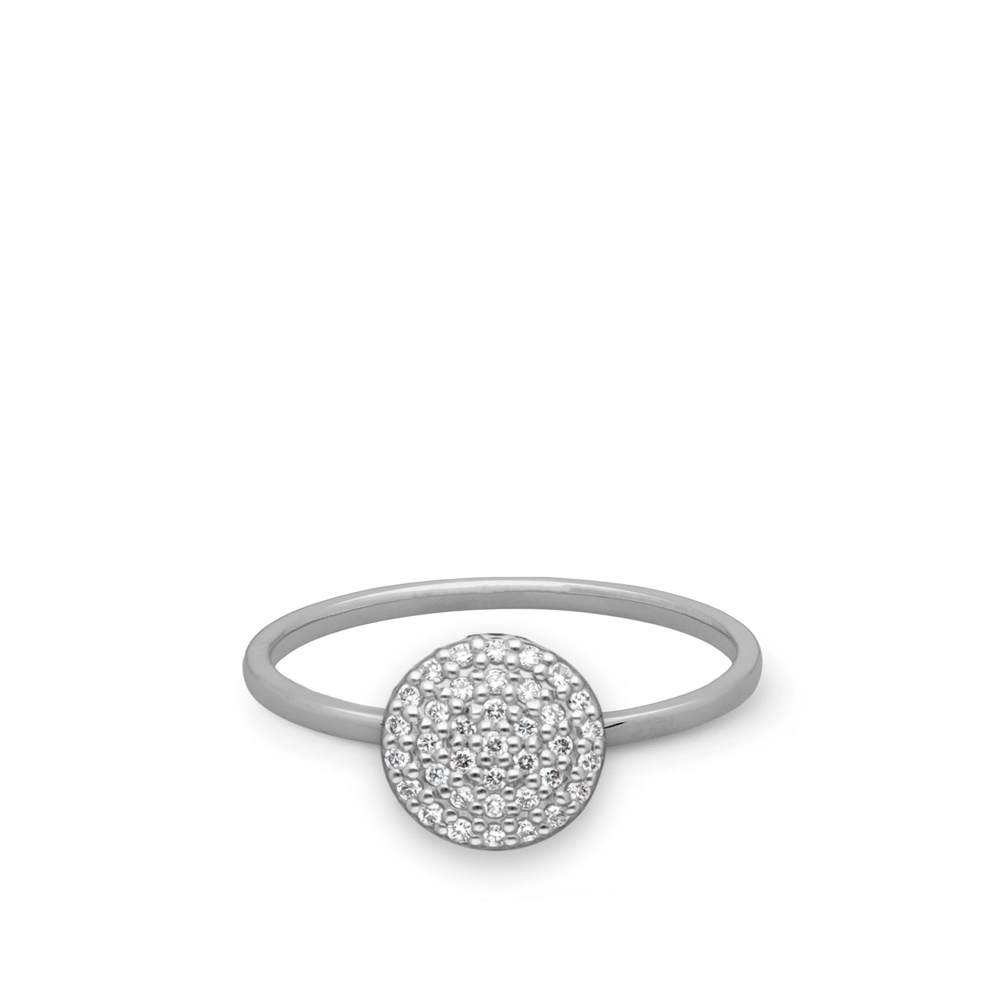 Esme - Runder Diamant Tag Ring 8mm