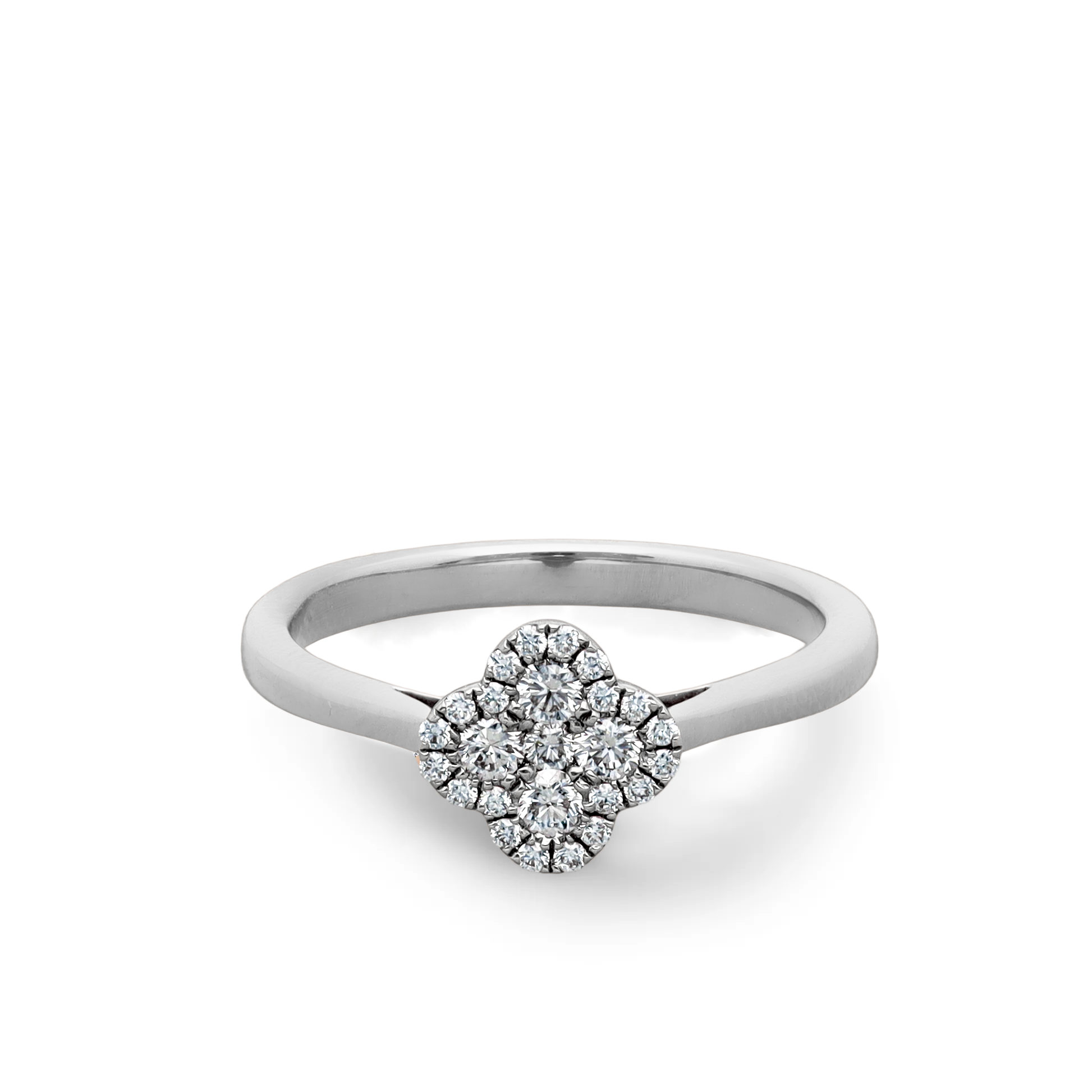 Alemandro Diamantring 4 Blätter 0.30 ct.