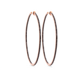Amy Black Diamond Hoops 5 cm
