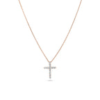 Diamant Kreuz Anhänger Fancy
