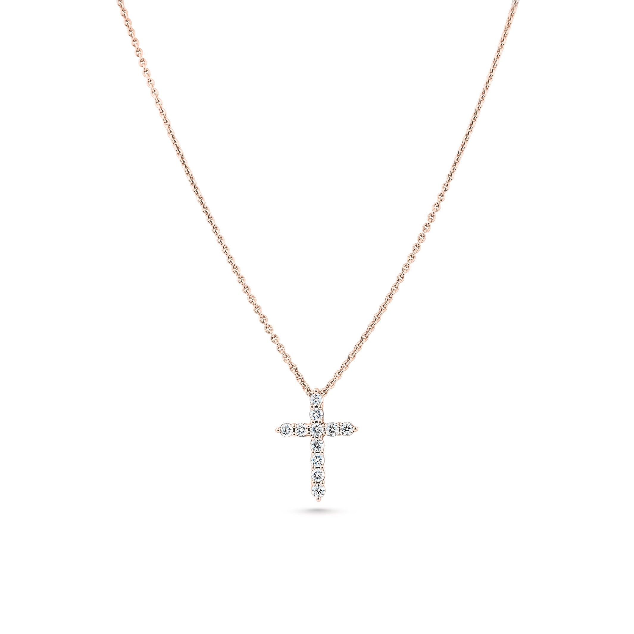 Diamant Kreuz Anhänger Fancy