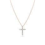 Diamant Kreuz Anhänger Fancy